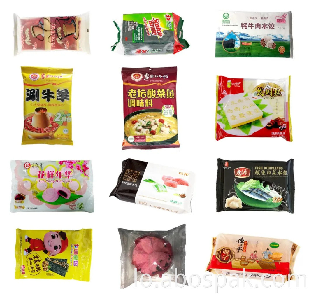 ຄວາມໄວສູງອັດຕະໂນມັດຂະຫນົມປັງເຂົ້າຫນົມປັງແນວນອນ pouch ຕື່ມ sealing / Pillow Bag Flow Food Packing Equipment Machine for Snack Food/Sauce